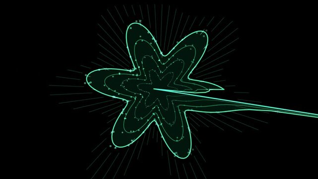 Shapes morphing through four silhouettes in cool white on a pure black background, ready to drop straight onto footage with a screen or add blend mode. Seamless looping 4K overlay element for video ed