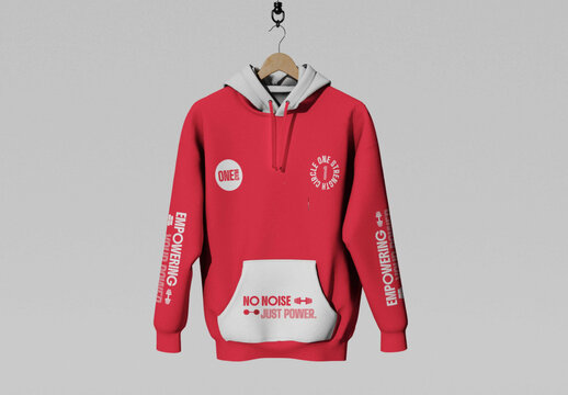 Hanging Hoodie Mockup