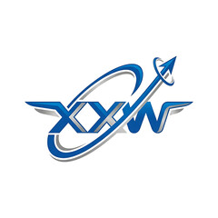 Naklejka premium XXW Supersonic Wings Aerospace Monogram Logo