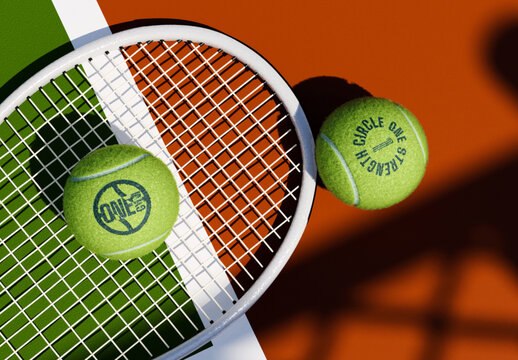 Tennis Ball Mockup