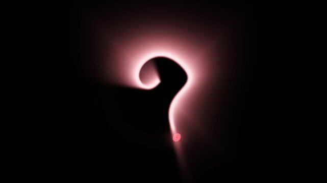 Looping red neon light question mark motion graphics, 2d doodle style animated inquiry symbol, asking icon animation for faq, quiz competition, mystery storytelling, 4k vfx overlay stock clip