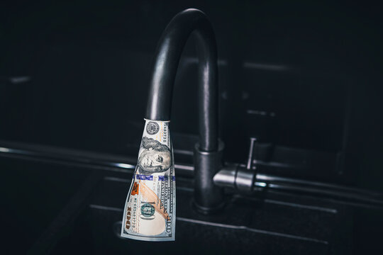 Expensive water supply. The concept of increasing the price of public utilities for the population. Expensive hot and cold water at home.