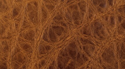 Fototapeta premium Abstract brown fibrous surface with intricate organic pattern