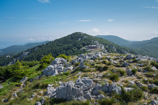 Spring hike to Planinarski dom Zavižan located in Sjeverni Velebit, Croatia