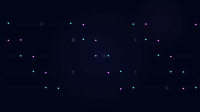 Quantum Circuit Data Flow Loop with Superposition Wave Packets Along Bus Rails