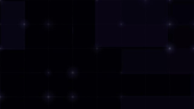 Abstract dark background with glowing light points and grid lines, digital technology concept