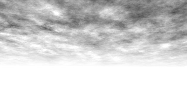 Dense textured dark storm clouds heavy overcast moody tempest sky overlay transparent background