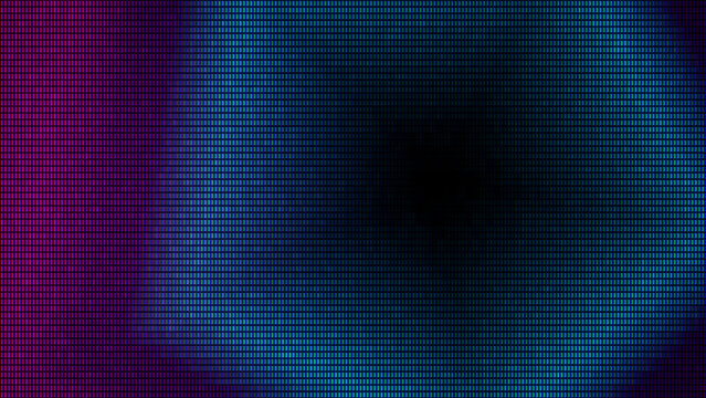 Frontier-tech Neon Gradient Background. Sci-fi Pink and Blue LCD Display Image. 