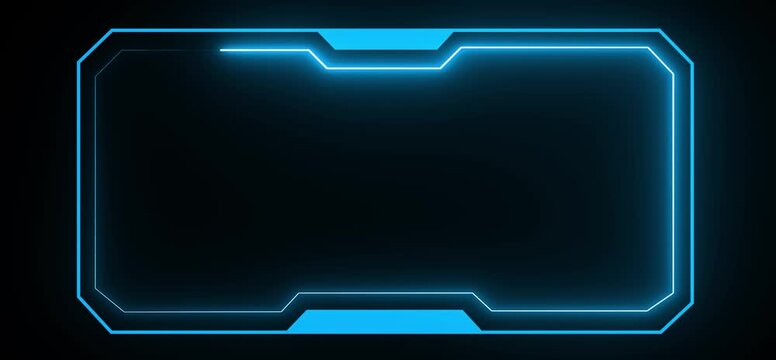 Hud Frame Digital Technology Sci-fi Frame Interface. HUD template. Frame HUD element. Futuristic viewfinder of future. interface data display screen. Artificial intelligent.technology sci fi frame hud