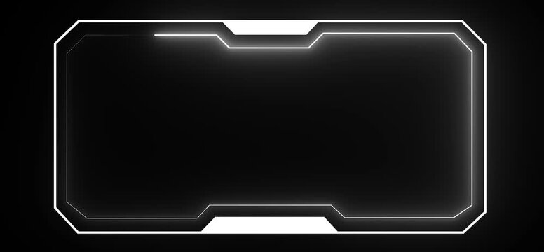 Hud Frame Digital Technology Sci-fi Frame Interface. HUD template. Frame HUD element. Futuristic viewfinder of future. interface data display screen. Artificial intelligent.technology sci fi frame hud