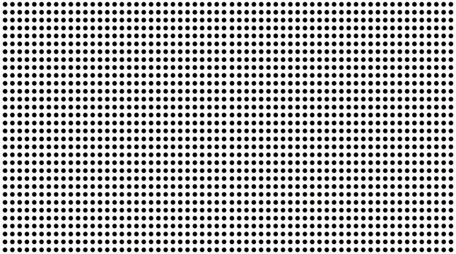 Black dots on white background pattern, abstract texture, simple graphic design