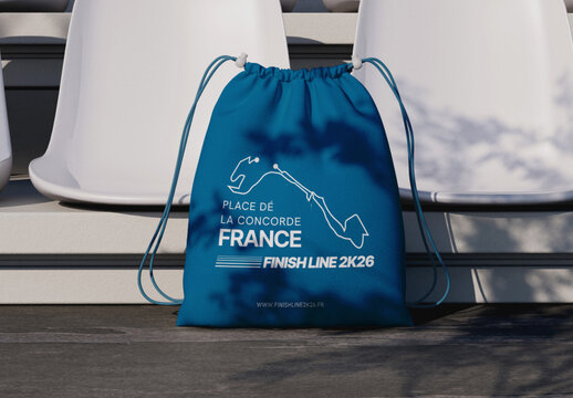 Drawstring Bag Mockup