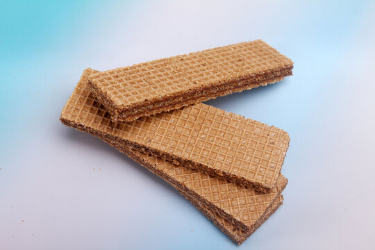 wafers on a white background
