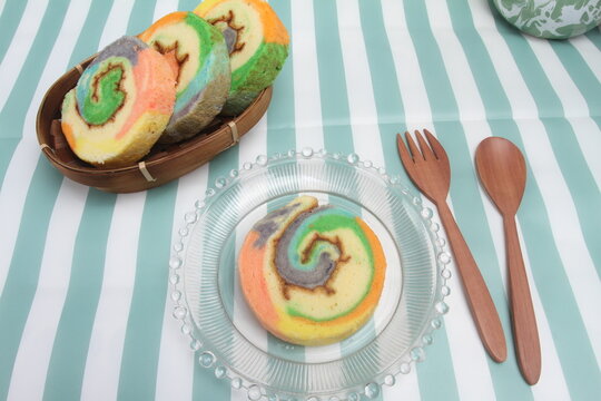 slice cake on a plate