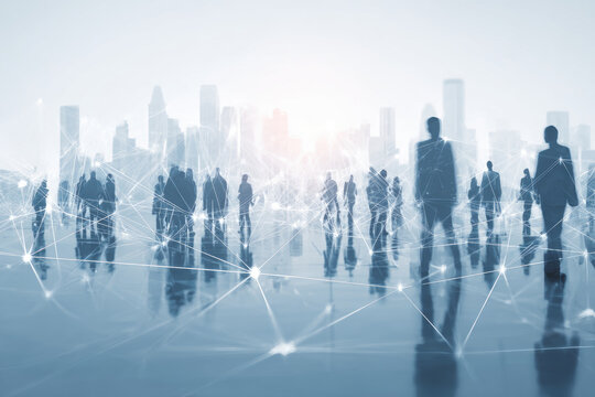 Business ecosystems and partnerships concept. Business collaboration strategies. The complex network of organizations to create value for customers acquisition , suppliers, and other stakeholders