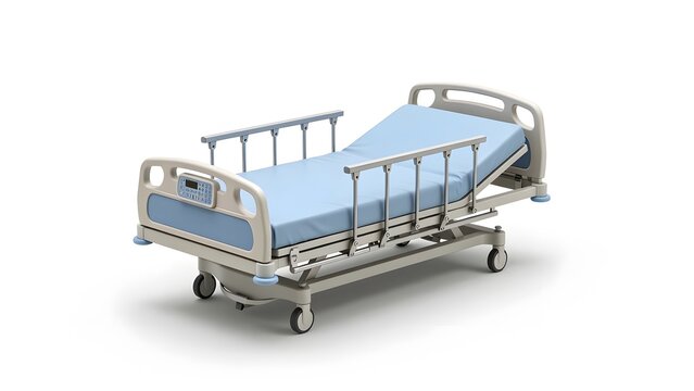 Professional medical bed with side rails