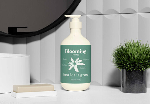 Soap Bottle Mockup