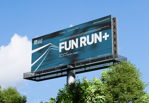 Large Urban Billboard Mockup