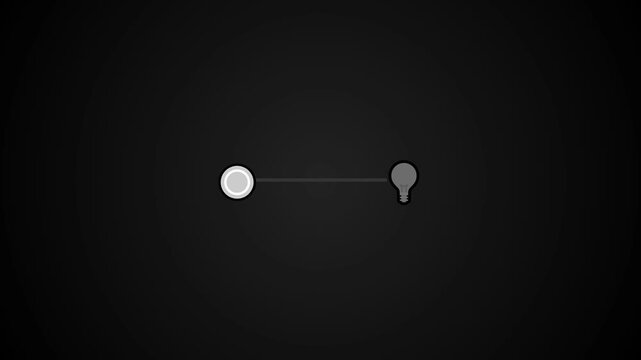 Minimal dark interface showing connection from switch to lamp.