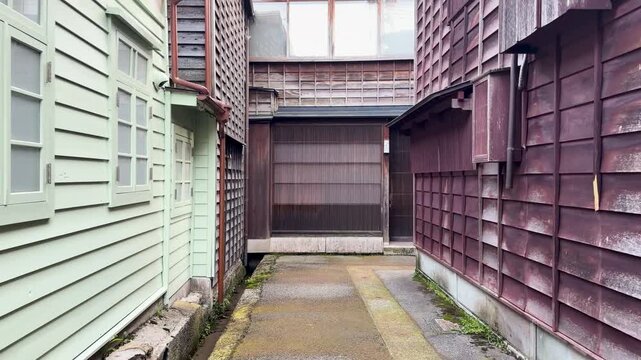 Traditional Wooden Architecture in Higashi Chaya District Kanazawa