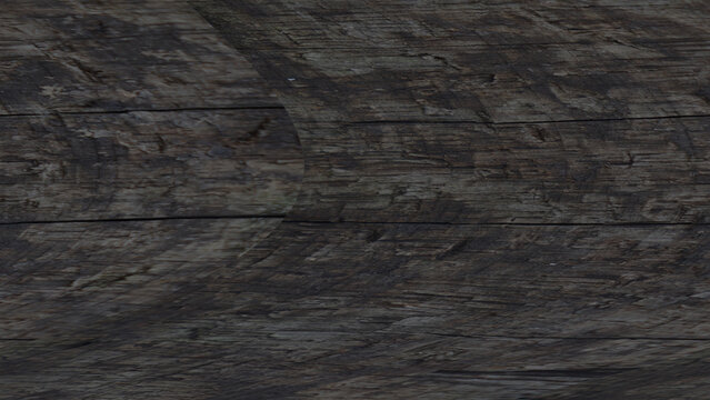 Abstract weathered dark wood planks background featuring rustic textures and dramatic curved overlays