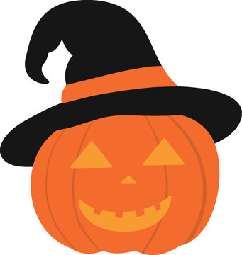 Halloween Pumpkin Character Illustration for Face Compositing