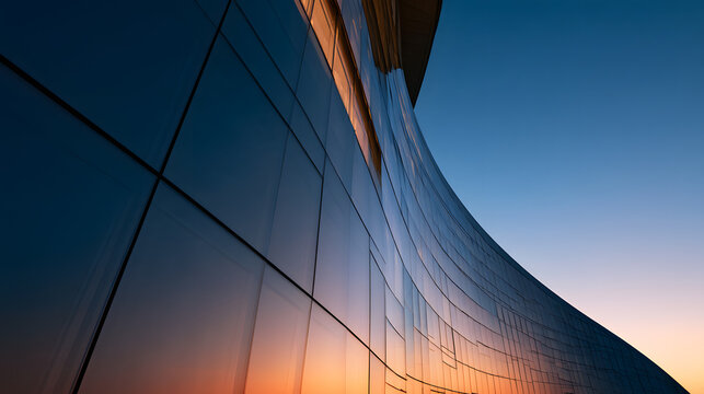 Minimal Glass Facade Architecture Concept