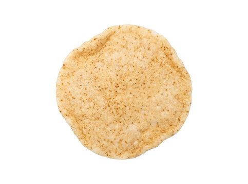 Papadum indien isol&eacute; sur fond blanc
