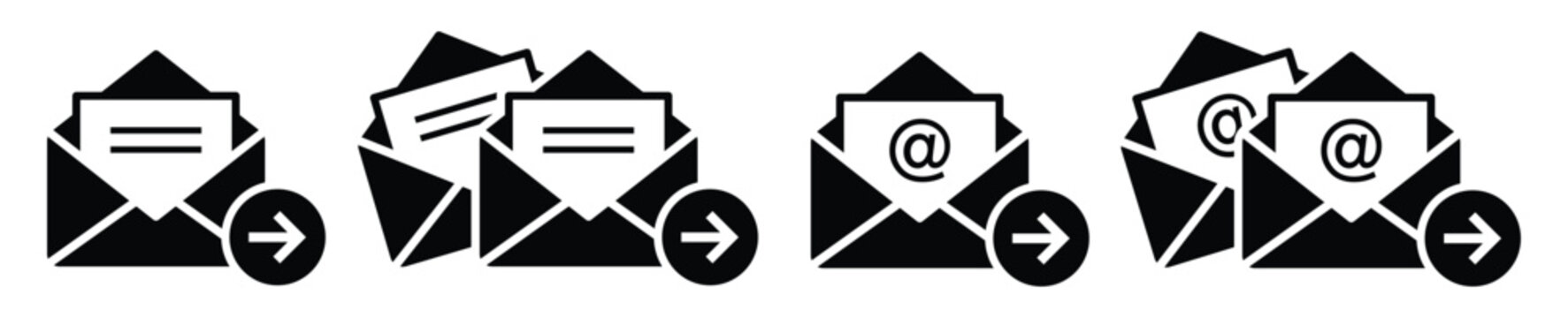 Mail message text send icon illustration