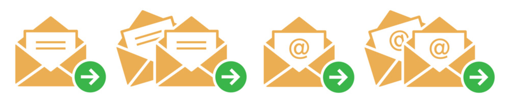 Mail message text send icon illustration