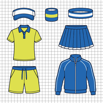 Tennis clothing asset