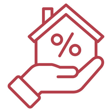 Mortgage Icon Element For Design