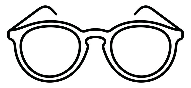 Pair of eyeglasses icon