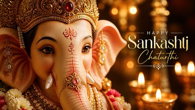 Divine Bal Ganesh Ganpati Bappa Ekdant Vinayak Idol Celebration During Ganesh Chaturthi with Sacred Devotion, Festive Joy, Blessings