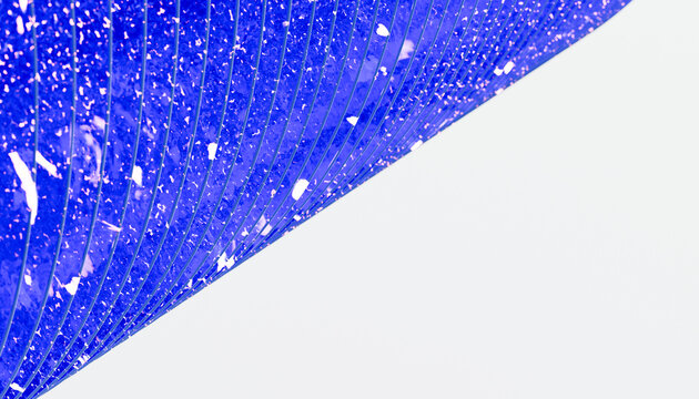 Blue solar panel with photovoltaic cells for clean renewable energy