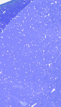 Blue plastic pellets top view macro texture background