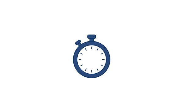 Limited time offer stopwatch with shopping bag and sale tag icon. Transparent background. Alpha Channel 4K