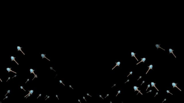 magic staff, wizard staff, wand, magic, fantasy, weapon, spell, sorcery, RPG, game asset, mystic, power, item, object, emoji, animation, motion graphics, black background, isolated, pixel art, retro, 