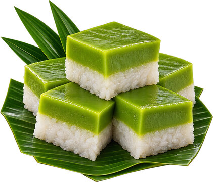 kuih seri muka, kuih traditional, kuih pandan