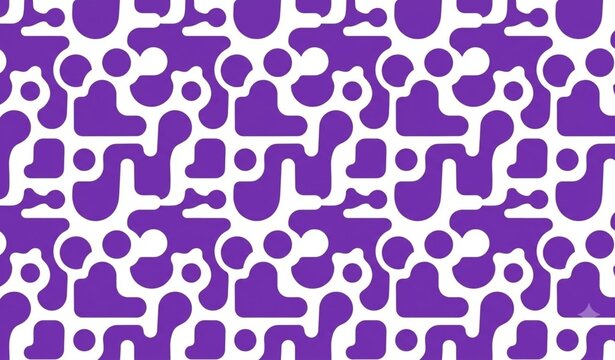 Untitled design - 9Monochrome abstract puzzle seamless pattern with interlocking geometric shapes