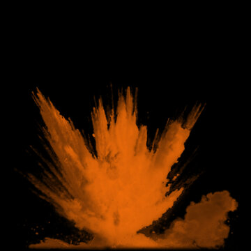 Orange explosion effect 