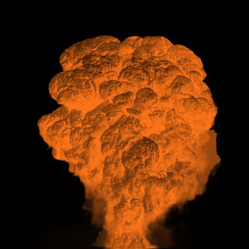 Orange explosion effect 