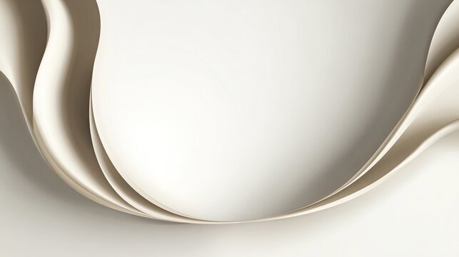 Elegant Abstract Cream Fabric Waves Gentle Flowing Background