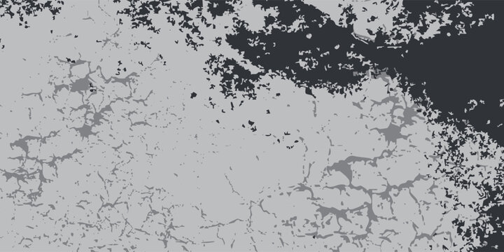 Rectangular rustic grunge gray texture.  Rough effect of ice, snow for winter design. Dirty eroded vintage background. Vector illustration.