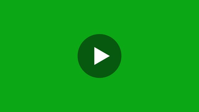 Green screen background with a play button icon