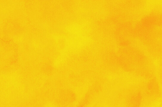 Hand painted yellow watercolor background.