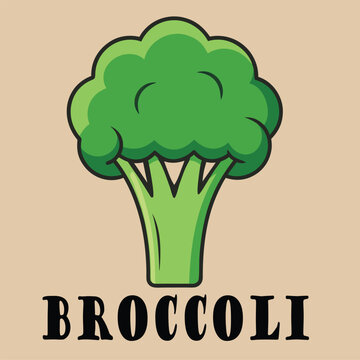 broccoli design cartoon icon illustration