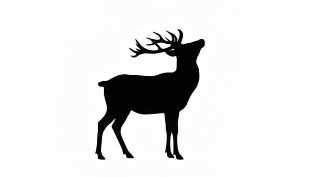 deer in a white background