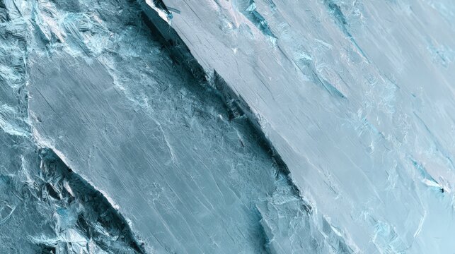 Bluish Silver Mineral Surface with Layered Crystalline Texture