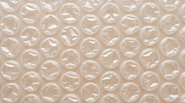 Clear bubble wrap texture shows protective plastic cushioning sheet.